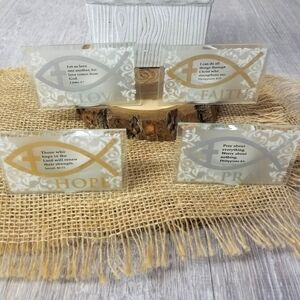 Bible Verse Candle holder Set
